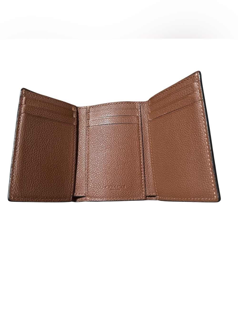 Coach 2018 Brown Pebbled Leather Card & Key Holder - Picture 4 of 6